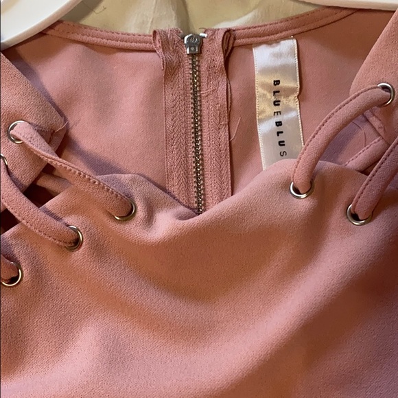 Pink longsleeve body con dress - Picture 2 of 2